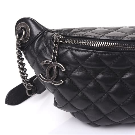 chanel fanny pack fake|chanel lambskin fanny bag.